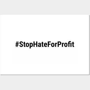 Stop Hate For Profit Posters and Art